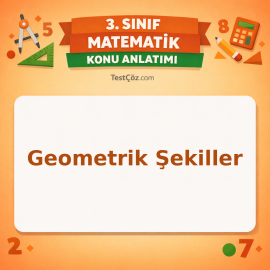 3. Sınıf Matematik Geometrik Şekiller Konu Anlatımı - testçöz.com