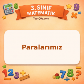 3. Sınıf Matematik Paralarımız Testi - testçöz.com