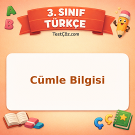 3. Sınıf Türkçe Cümle Bilgisi Testi - testçöz.com