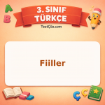 3. Sınıf Türkçe Fiiller Testi - testçöz.com