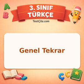 3. Sınıf Türkçe Genel Tekrar Testi - testçöz.com