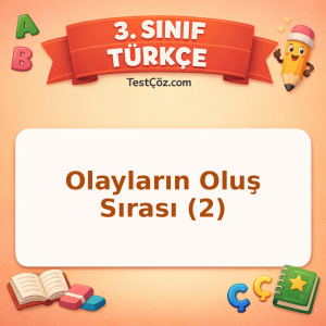 3. Sınıf Türkçe Olayların Oluş Sırası (2) Testi - testçöz.com
