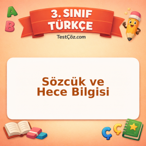 3. Sınıf Türkçe Sözcük ve Hece Bilgisi Testi - testçöz.com