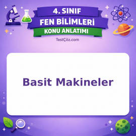 4. Sınıf Fen Bilimleri Basit Makineler Konu Anlatımı - testçöz.com
