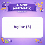 4. Sınıf Matematik Açılar (3) Testi - testçöz.com