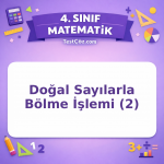 4. Sınıf Matematik Doğal Sayılarla Bölme İşlemi (2) Testi - testçöz.com