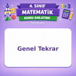 4. Sınıf Matematik Genel Tekrar Konu Anlatımı - testçöz.com
