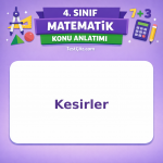 4. Sınıf Matematik Kesirler Konu Anlatımı - testçöz.com