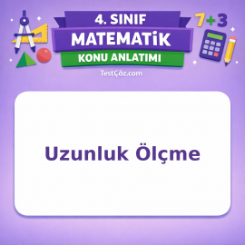 4. Sınıf Matematik Uzunluk Ölçme Konu Anlatımı - testçöz.com