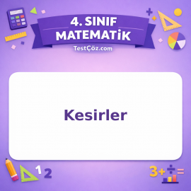 4. Sınıf Matematik Kesirler Testi - testçöz.com