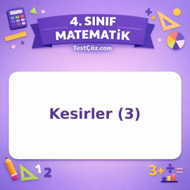 4. Sınıf Matematik Kesirler (3) Testi - testçöz.com