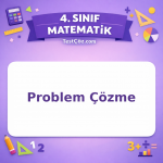 4. Sınıf Matematik Problem Çözme Testi - testçöz.com