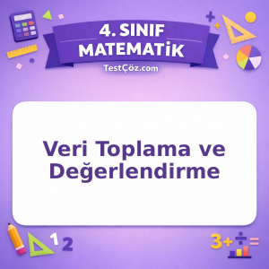 4. Sınıf Matematik Veri Toplama ve Değerlendirme Testi - testçöz.com