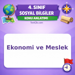 4. Sınıf Sosyal Bilgiler Ekonomi ve Meslek Konu Anlatımı - testçöz.com