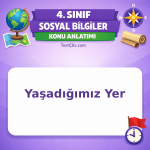 4. Sınıf Sosyal Bilgiler Yaşadığımız Yer Konu Anlatımı - testçöz.com