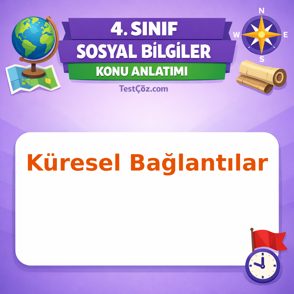 4. Sınıf Sosyal Bilgiler Küresel Bağlantılar Konu Anlatımı