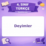 4. Sınıf Türkçe Deyimler Testi - testçöz.com
