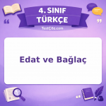 4. Sınıf Türkçe Edat ve Bağlaç Testi - testçöz.com