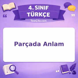 4. Sınıf Türkçe Parçada Anlam Testi - testçöz.com