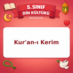 5. Sınıf Din Kültürü Kur'an-ı Kerim Testi - testçöz.com