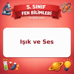 5. Sınıf Fen Bilimleri Işık ve Ses Testi - testçöz.com