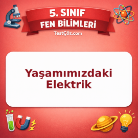 5. Sınıf Fen Bilimleri Yaşamımızdaki Elektrik Testi - testçöz.com