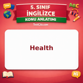5. Sınıf İngilizce Health Konu Anlatımı - testçöz.com
