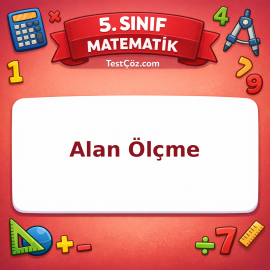 5. Sınıf Matematik Alan Ölçme Testi - testçöz.com