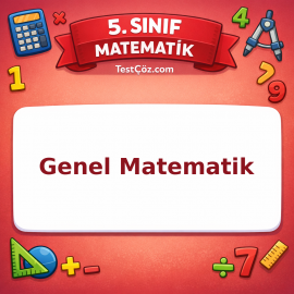 5. Sınıf Matematik Genel Matematik Testi - testçöz.com