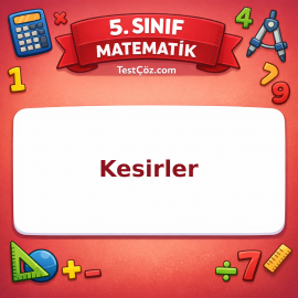 5. Sınıf Matematik Kesirler Testi - testçöz.com