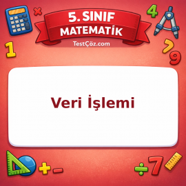 5. Sınıf Matematik Veri İşlemi Testi - testçöz.com