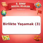 5. Sınıf Sosyal Bilgiler Birlikte Yaşamak (3) Testi - testçöz.com