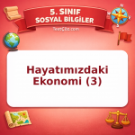 5. Sınıf Sosyal Bilgiler Hayatımızdaki Ekonomi (3) Testi - testçöz.com