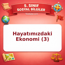 5. Sınıf Sosyal Bilgiler Hayatımızdaki Ekonomi (3) Testi - testçöz.com