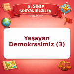 5. Sınıf Sosyal Bilgiler Yaşayan Demokrasimiz (3) Testi - testçöz.com