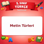 5. Sınıf Türkçe Metin Türleri Testi - testçöz.com