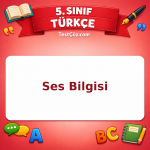 5. Sınıf Türkçe Ses Bilgisi Testi - testçöz.com