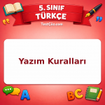 5. Sınıf Türkçe Yazım Kuralları Testi - testçöz.com