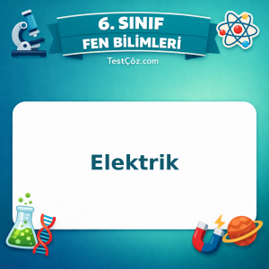 6. Sınıf Fen Bilimleri Elektrik Testi - testçöz.com
