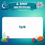 6. Sınıf Fen Bilimleri Işık Testi - testçöz.com