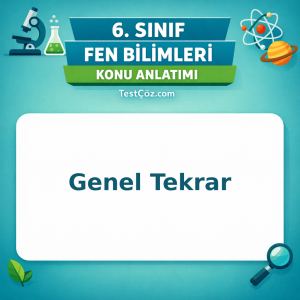 6. Sınıf Fen Bilimleri Genel Tekrar Konu Anlatımı - testçöz.com