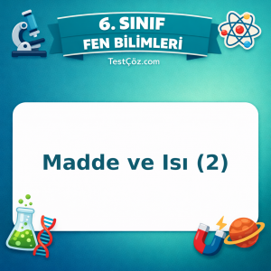 6. Sınıf Fen Bilimleri Madde ve Isı (2) Testi - testçöz.com