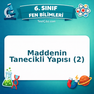 6. Sınıf Fen Bilimleri Maddenin Tanecikli Yapısı (2) Testi - testçöz.com