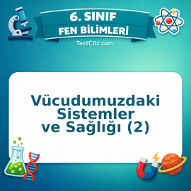 6. Sınıf Fen Bilimleri Vücudumuzdaki Sistemler ve Sağlığı (2) Testi - testçöz.com