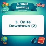 6. Sınıf İngilizce 3. Ünite Downtown (2) Testi - testçöz.com