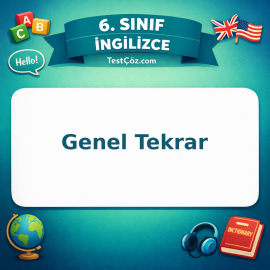 6. Sınıf İngilizce Genel Tekrar Testi - testçöz.com