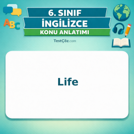 6. Sınıf İngilizce Life Konu Anlatımı - testçöz.com