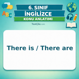 6. Sınıf İngilizce There is / There are Konu Anlatımı - testçöz.com