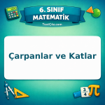 6. Sınıf Matematik Çarpanlar ve Katlar Testi - testçöz.com