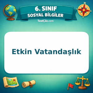 6. Sınıf Sosyal Bilgiler Etkin Vatandaşlık Testi - testçöz.com